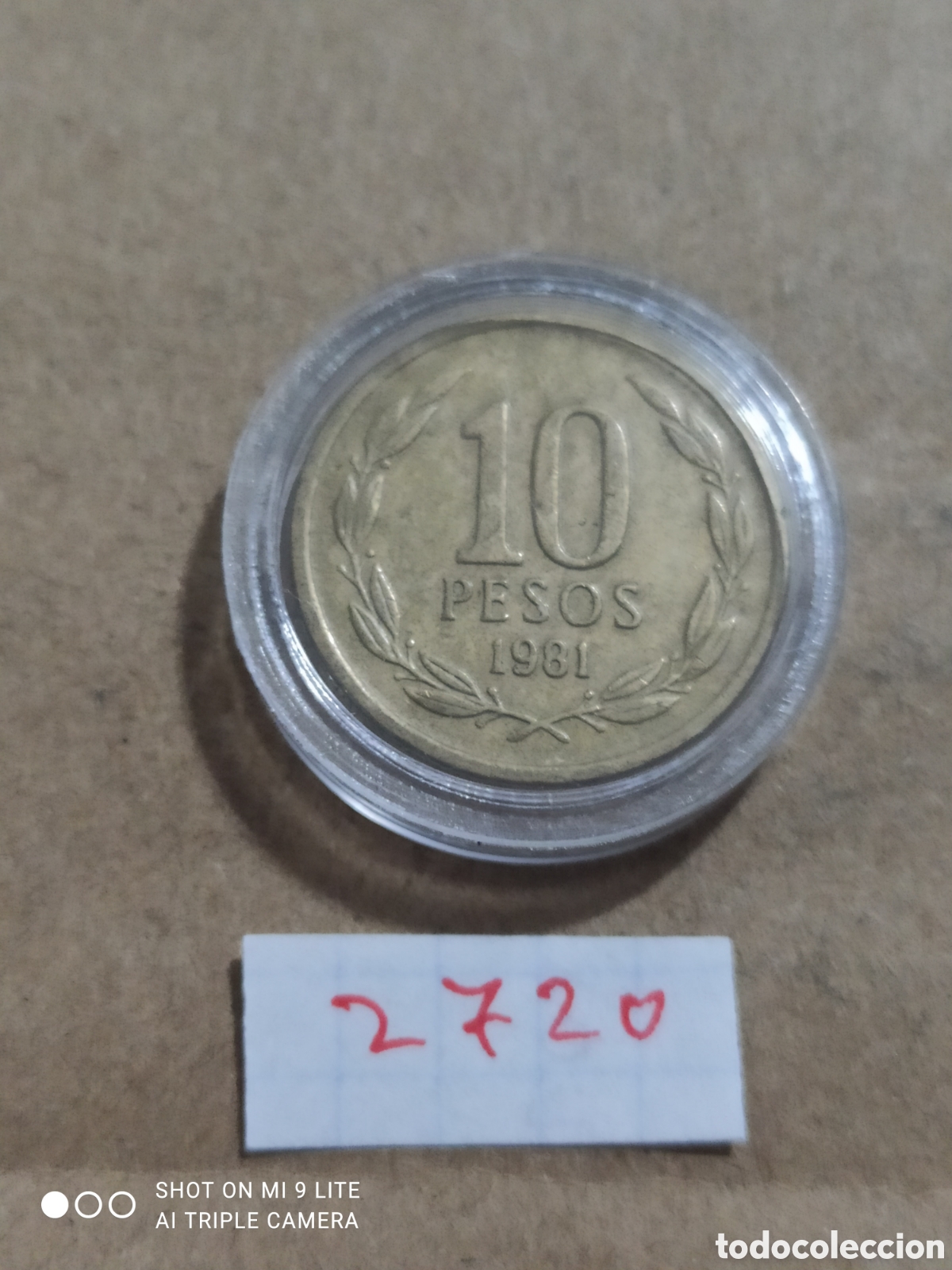 Monedas antiguas de Am&eacute;rica: 10 pesos de chile 1981 - Foto 2