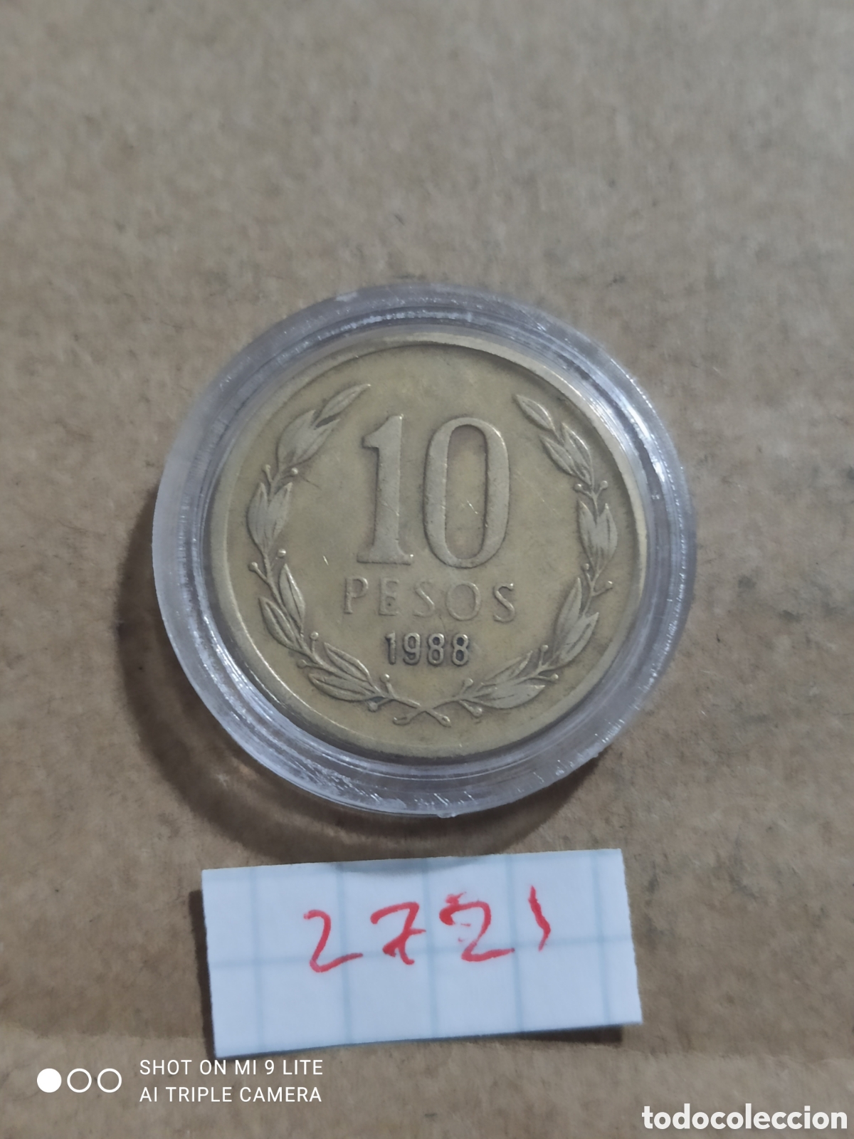 Monedas antiguas de Am&eacute;rica: 10 pesos de chile 1988 - Foto 2