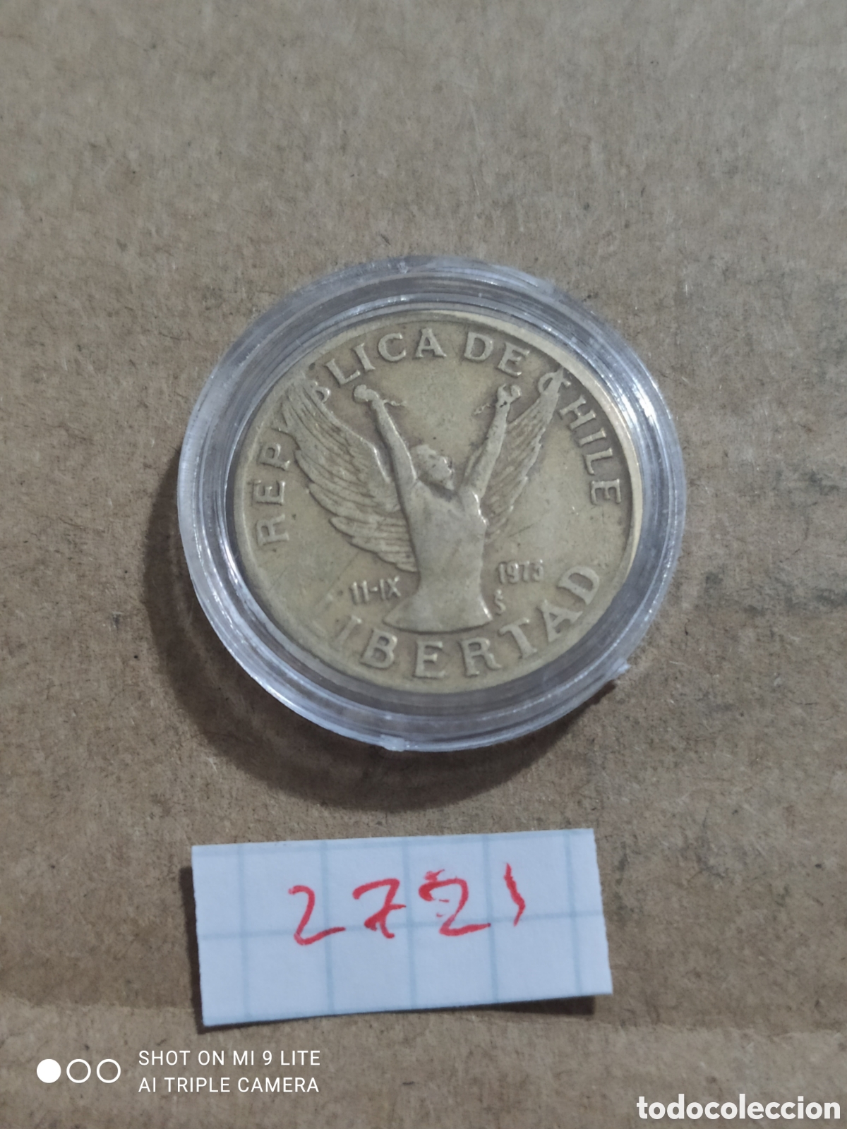 Monedas antiguas de Am&eacute;rica: 10 pesos de chile 1988