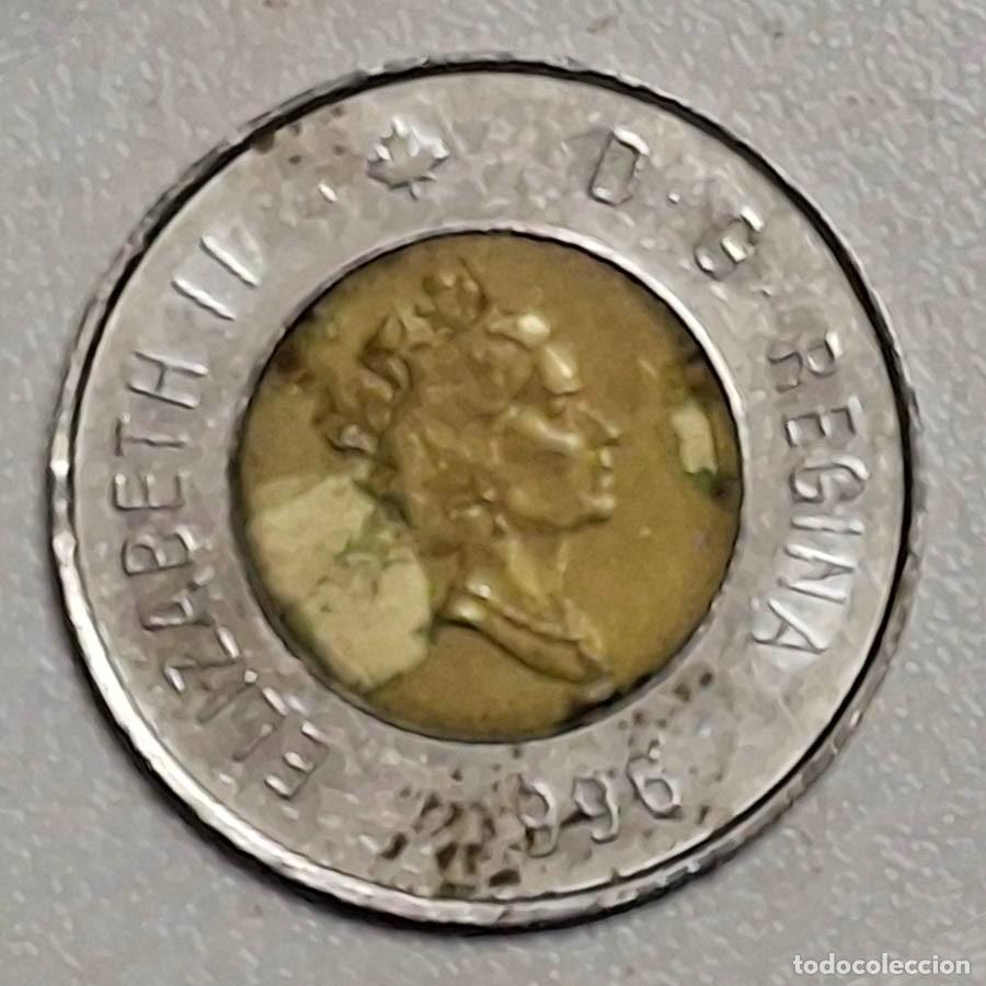 Monedas antiguas de Am&eacute;rica: Canad&aacute;, 2 d&oacute;lares 1996