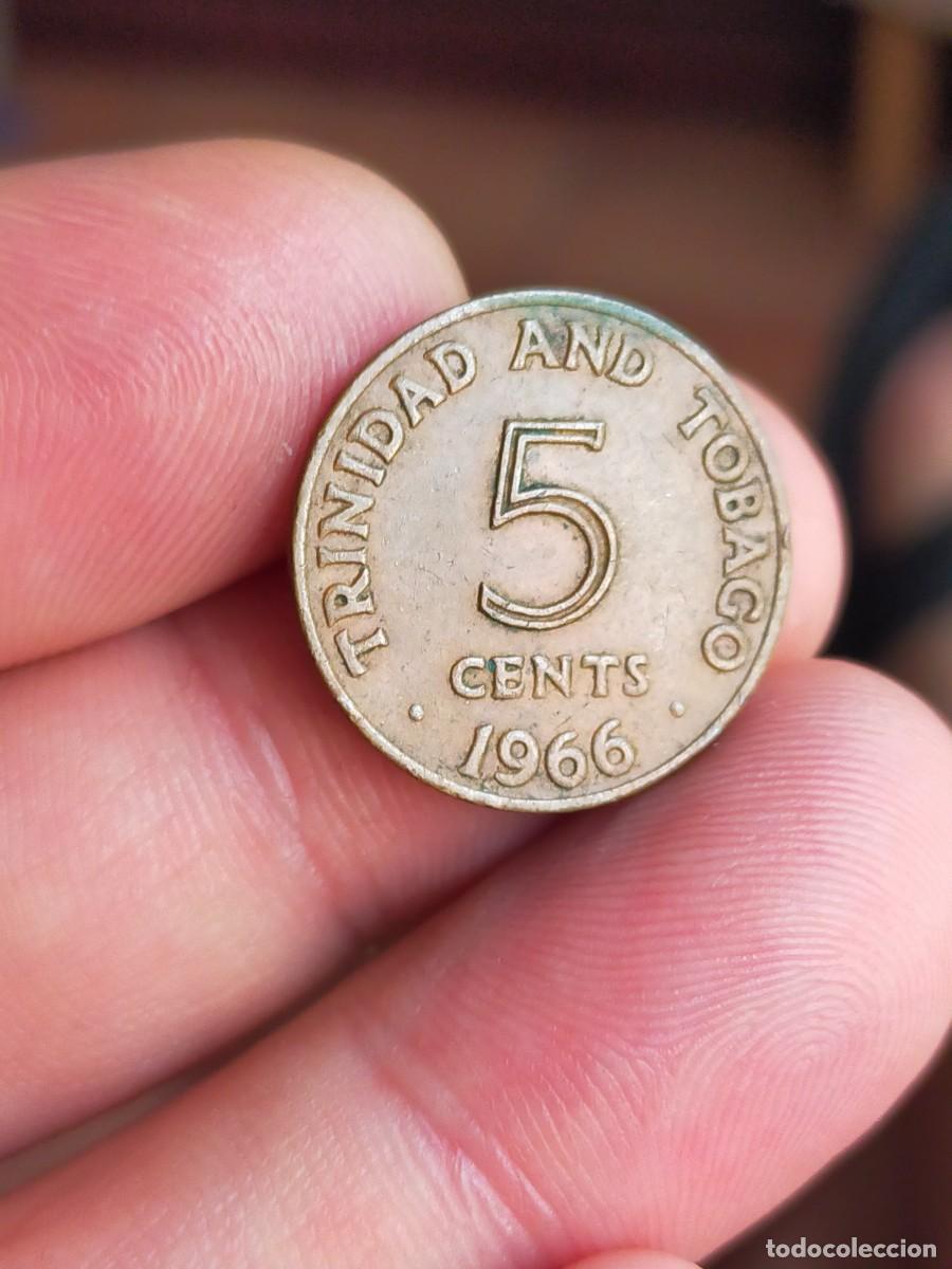 Monedas antiguas de Am&eacute;rica: MONEDA DE 5 CINCO CENTS CENTAVOS CENTIMOS TRINIDAD Y TOBAGO 1966 MUY BUENA CONSERVACION