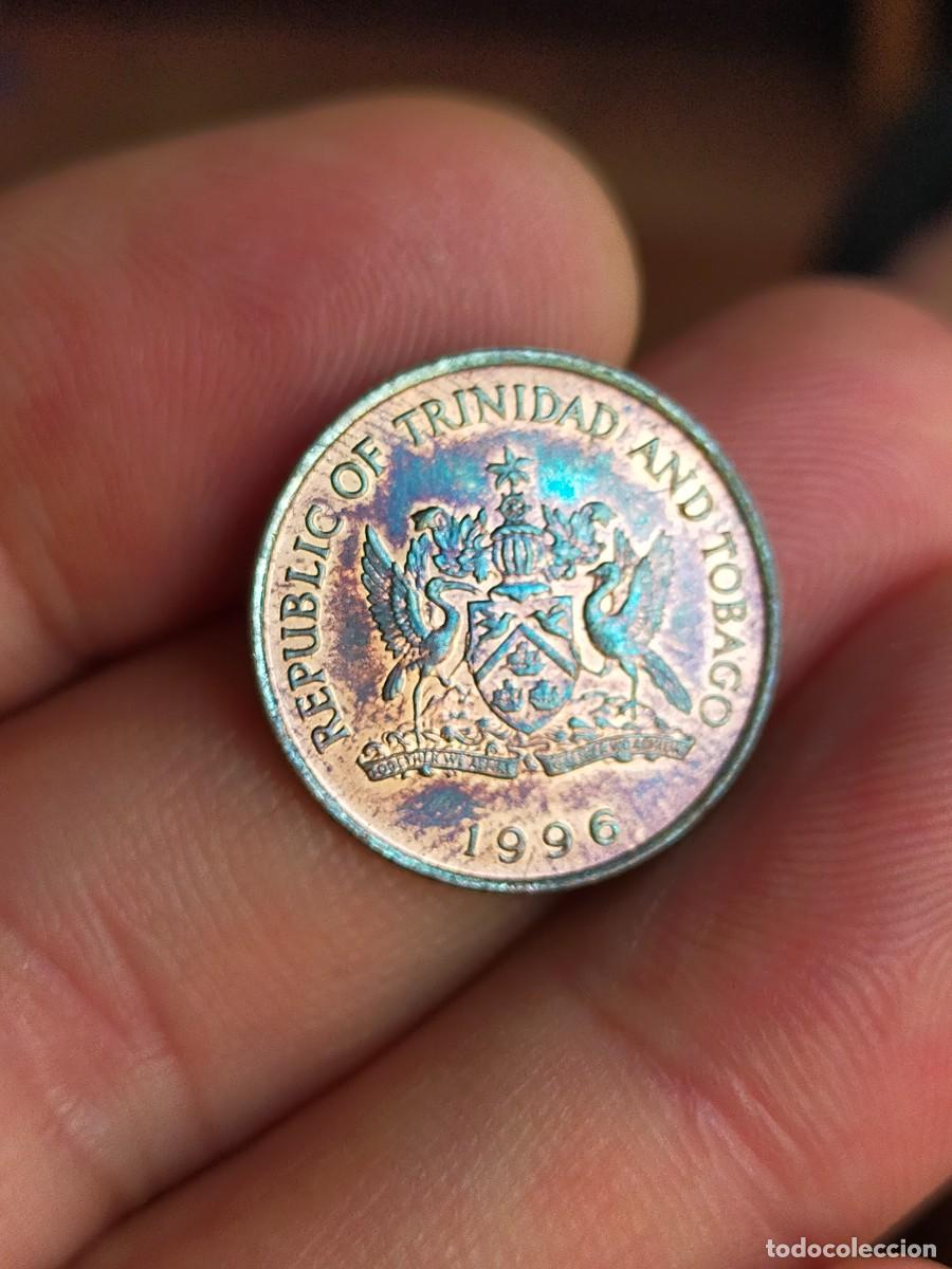Monedas antiguas de Am&eacute;rica: MONEDA DE 5 CINCO CENTS CENTAVOS CENTIMOS TRINIDAD Y TOBAGO 1996 MUY BUENA CONSERVACION