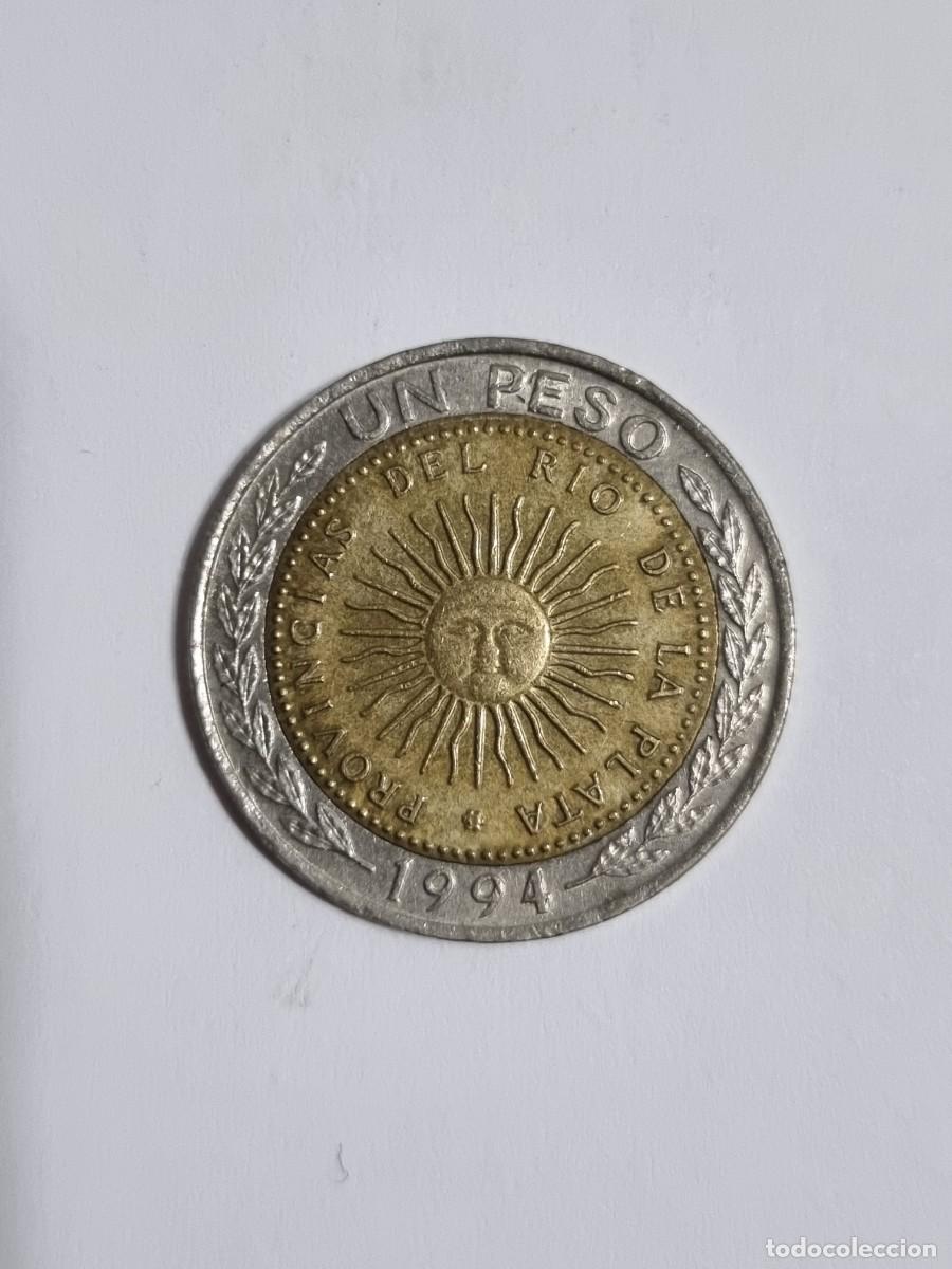 Monedas antiguas de Am&eacute;rica: Antigua Moneda Argentina 1 Peso 1994 Internacional Mundo Coleccionista