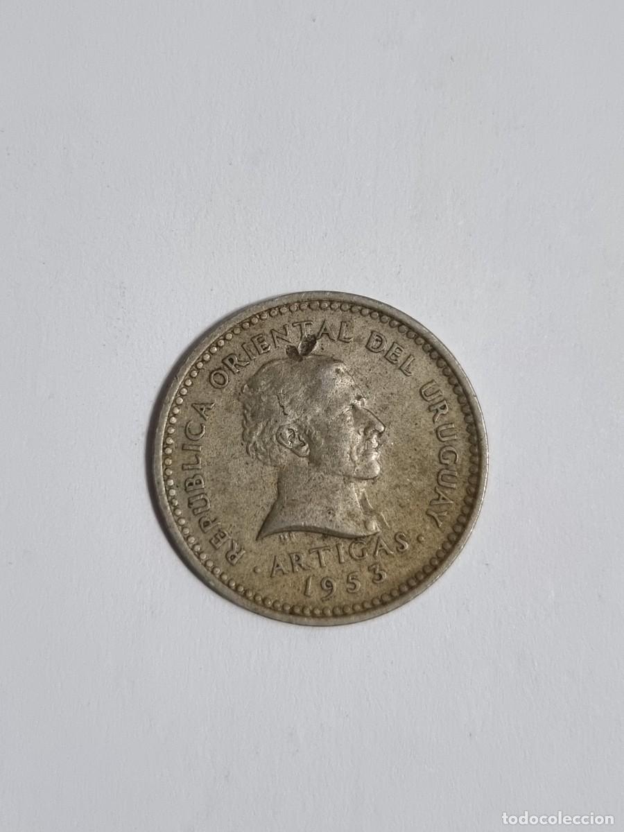 Monedas antiguas de Am&eacute;rica: Antigua Moneda Uruguay 5 Centesimos 1953 Internacional Mundo Coleccionista