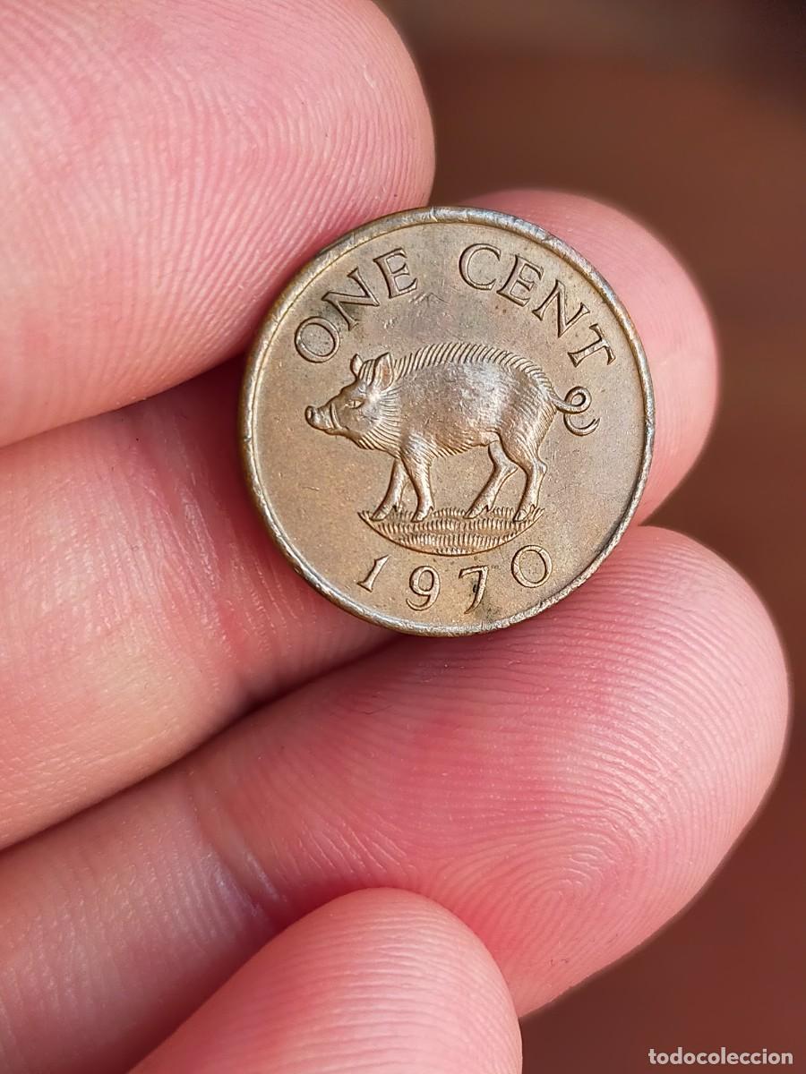 Monedas antiguas de Am&eacute;rica: MONEDA DE 1 UN CENT CENTAVO CENTIMO ISLAS BERMUDA 1970 MUY BUENA CONSERVACION