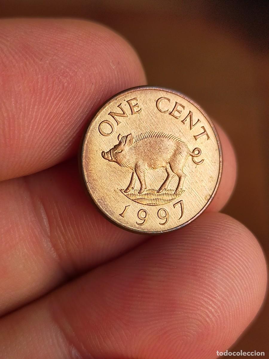 Monedas antiguas de Am&eacute;rica: MONEDA DE 1 UN CENT CENTAVO CENTIMO ISLAS BERMUDA 1997 MUY BUENA CONSERVACION