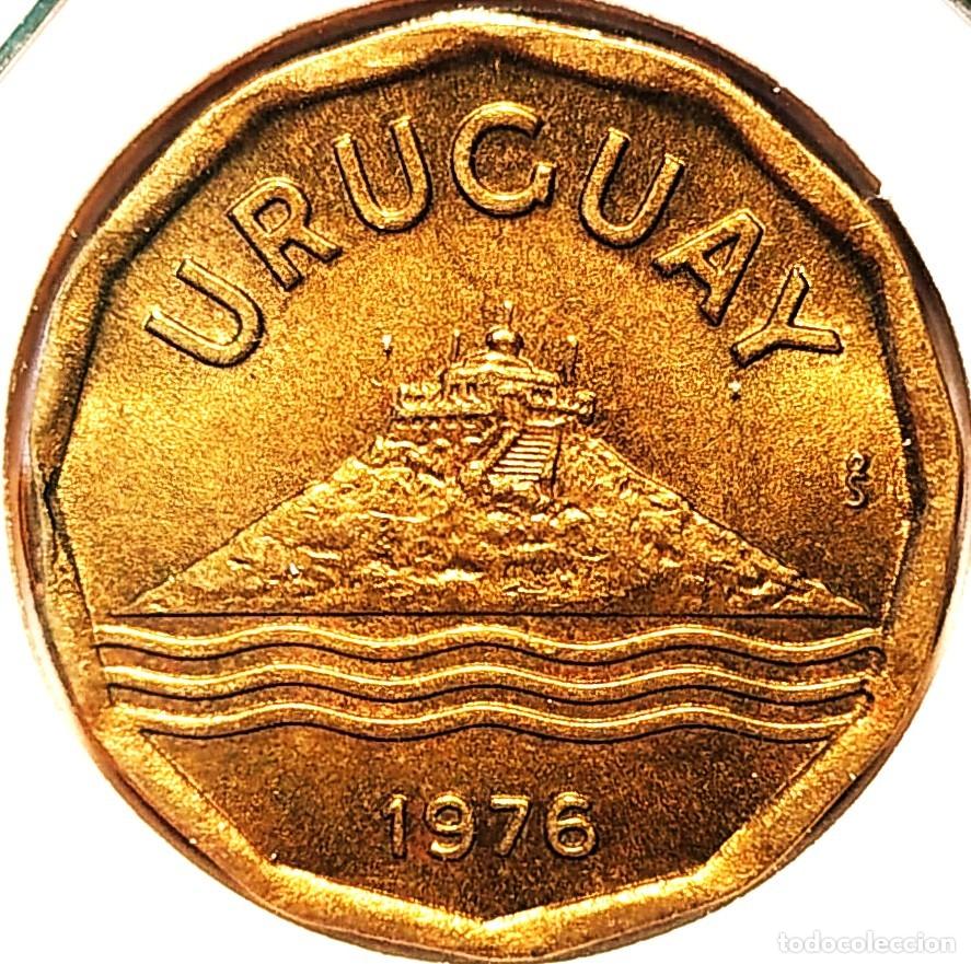 Monedas antiguas de Am&eacute;rica: URUGUAY (1975-1993) - 20 CENTESIMOS 1976 - NUEVO PESO - A - 5 GR. BRONCE DE ALUMINIO - DIAMETRO 21,5