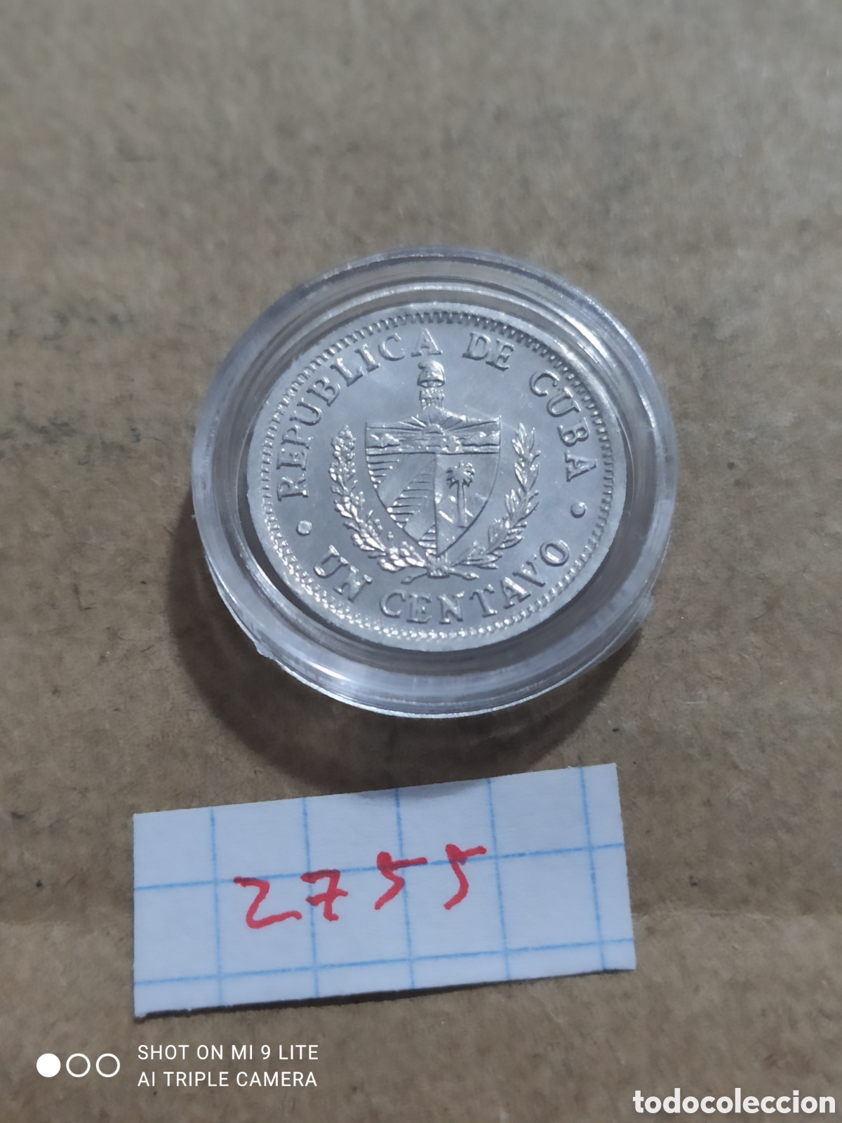Monedas antiguas de Am&eacute;rica: 1 centavo de cuba 2001