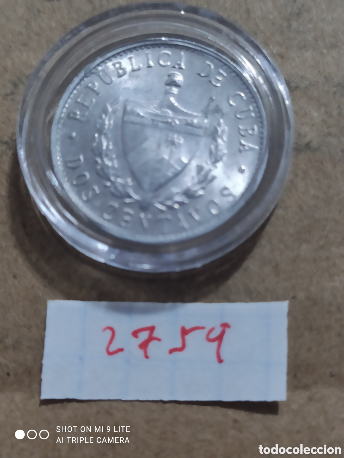 Monedas antiguas de Am&eacute;rica: 2 centavos de cuba 1985