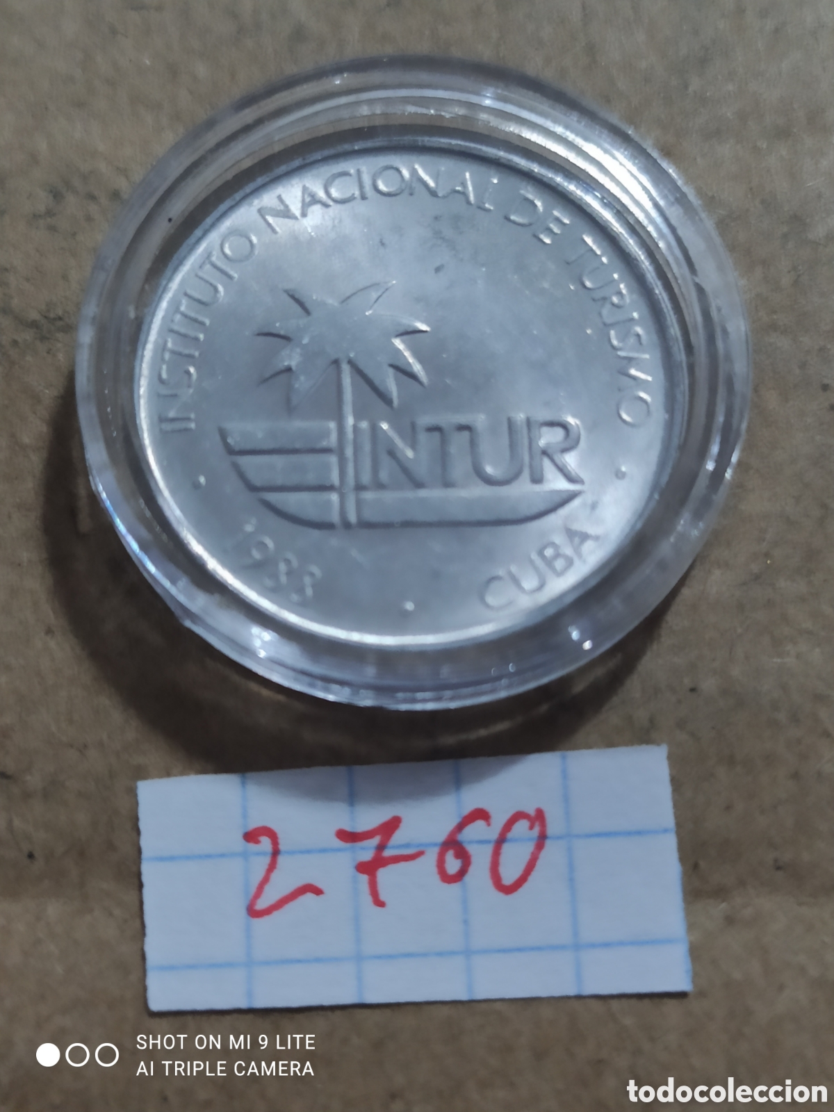 Monedas antiguas de Am&eacute;rica: 10 centavos de cuba 1988