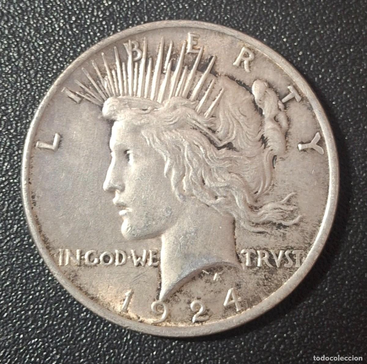 Monedas antiguas de Am&eacute;rica: Estados Unidos 1 D&oacute;lar Liberty 1924 (MBC)