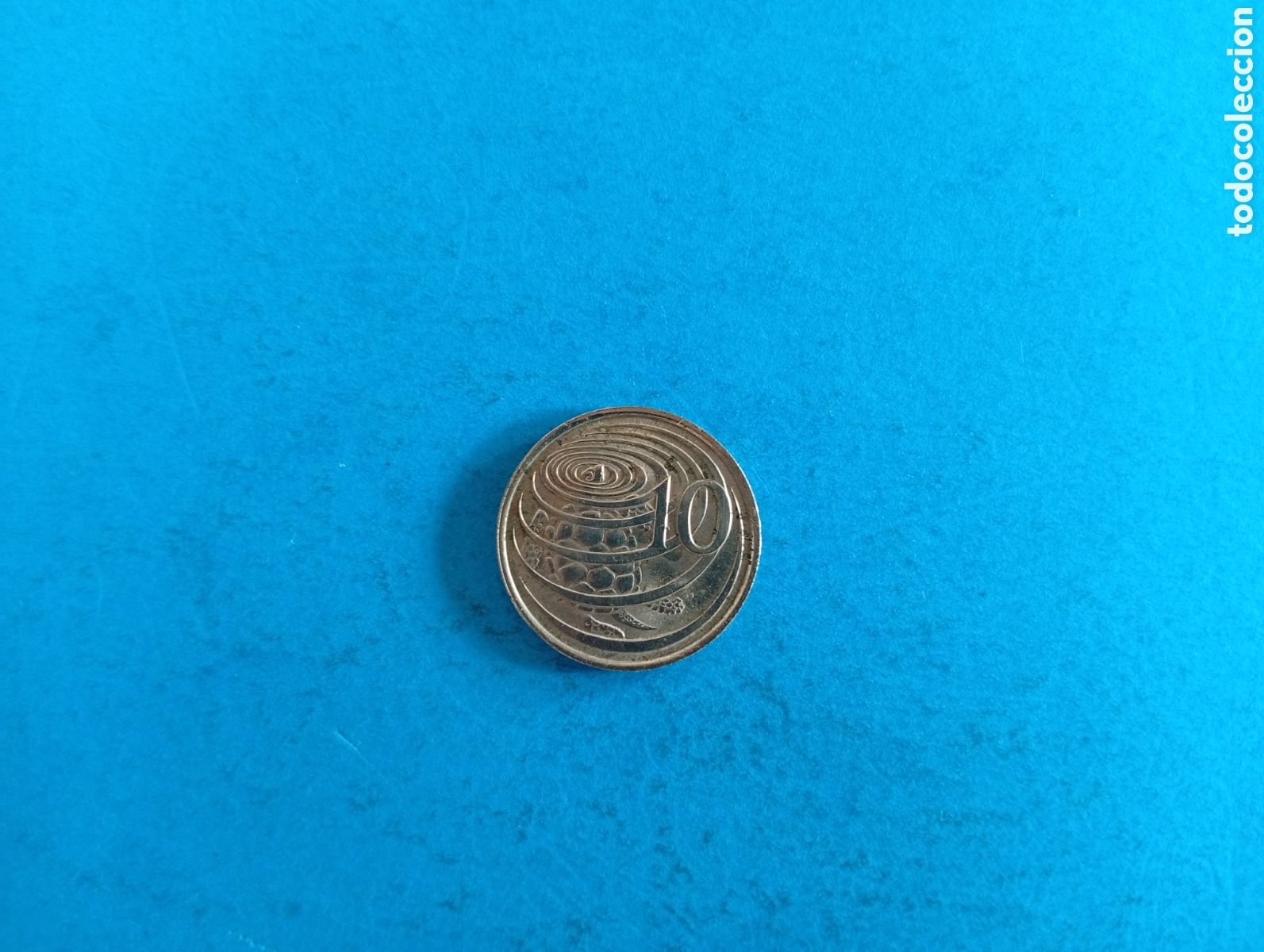Monedas antiguas de Am&eacute;rica: 10 cents Islas Caim&aacute;n 1982