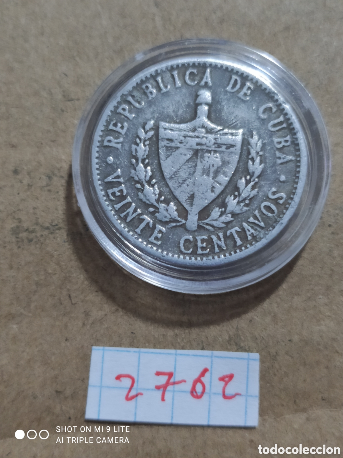 Monedas antiguas de Am&eacute;rica: 5 centavos de cuba 1972