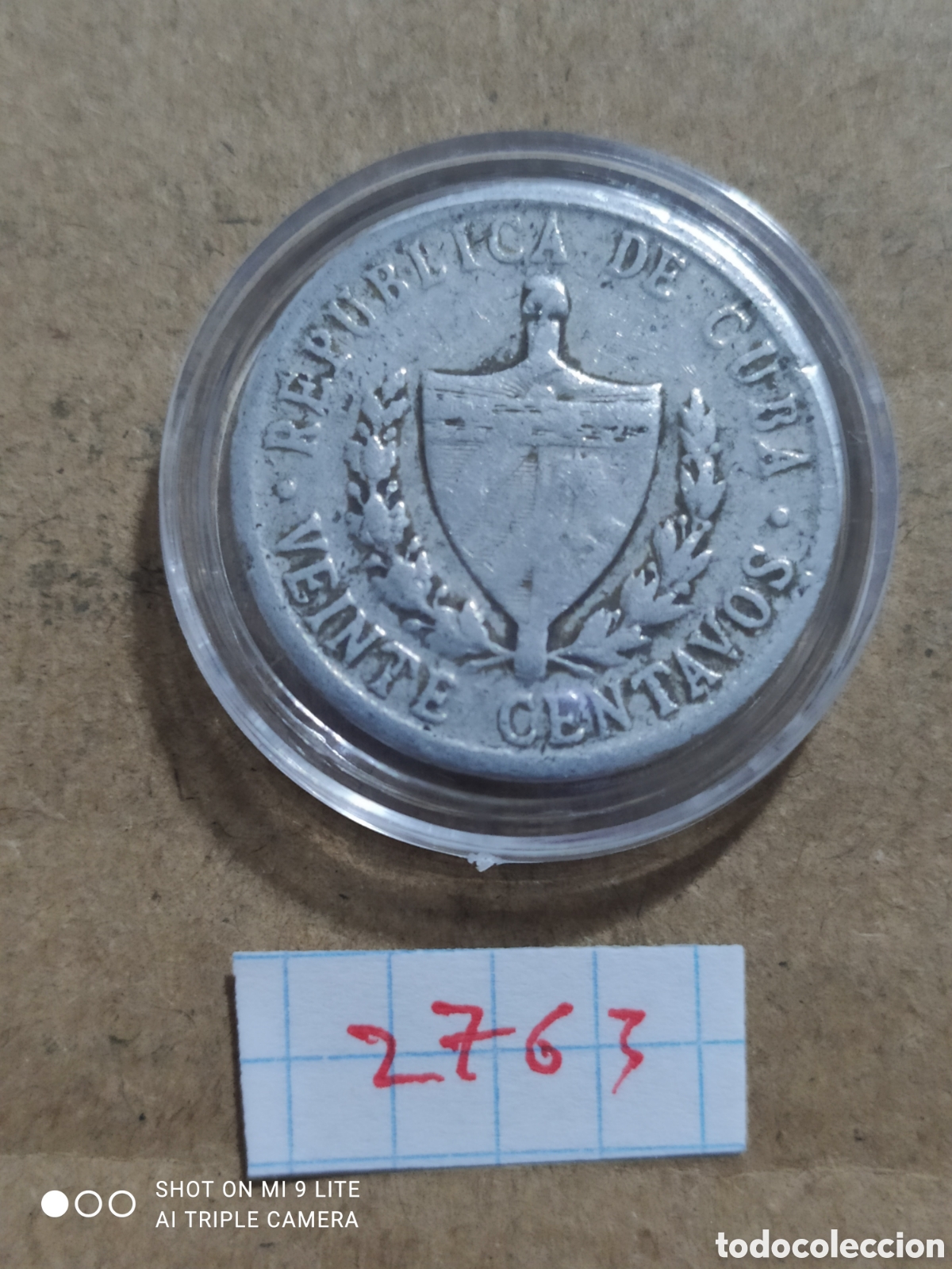 Monedas antiguas de Am&eacute;rica: 20 centavos de cuba 1971