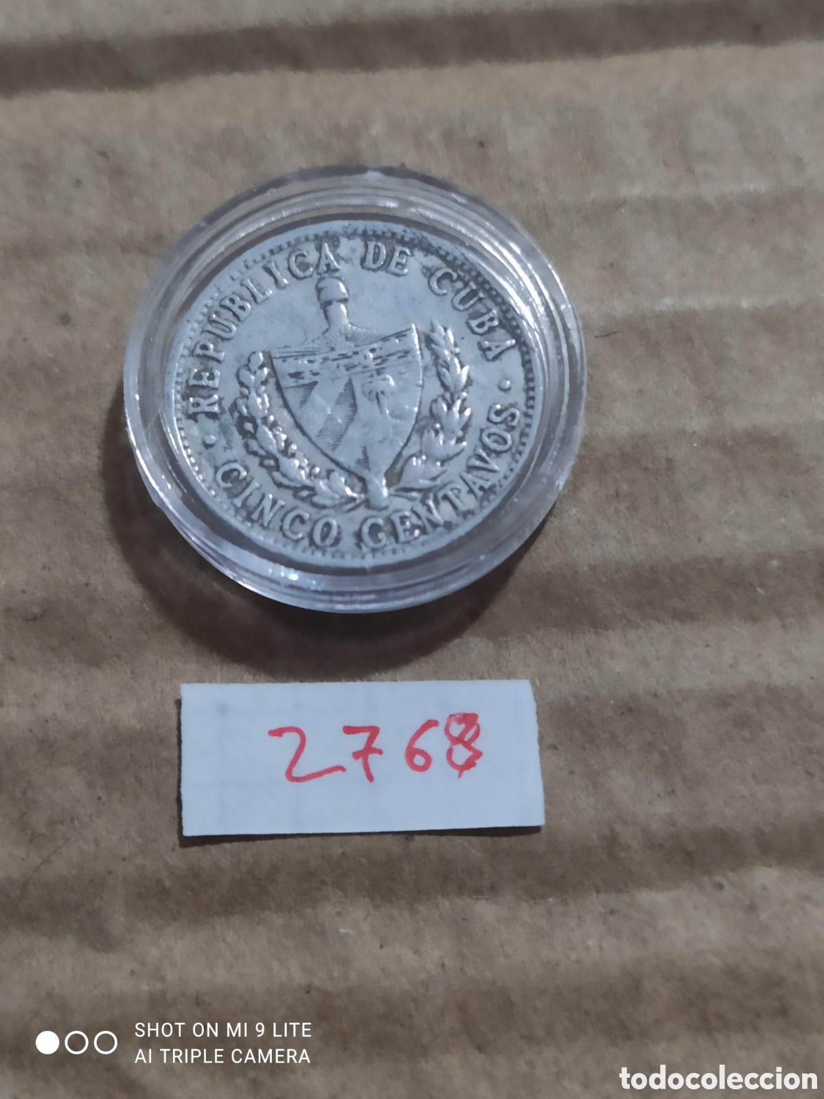 Monedas antiguas de Am&eacute;rica: 5 c&eacute;ntimos de cuba 1971