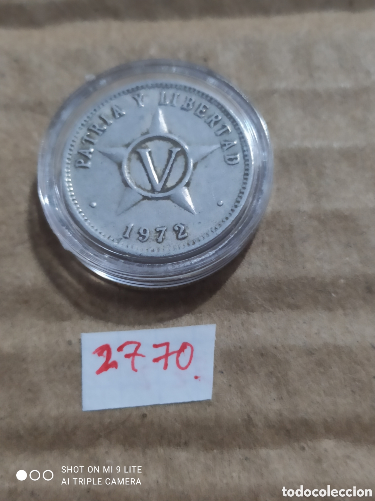 Monedas antiguas de Am&eacute;rica: 5 centavos cuba 1972 - Foto 2