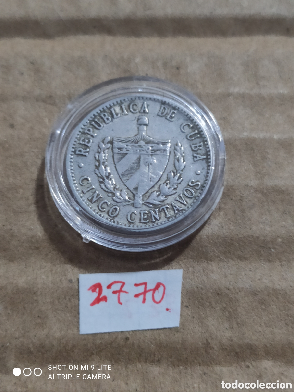 Monedas antiguas de Am&eacute;rica: 5 centavos cuba 1972 - Foto 1