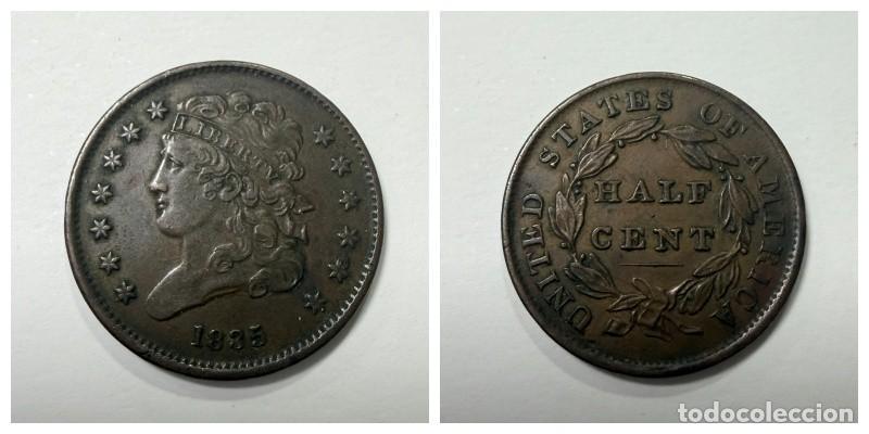 Monedas antiguas de Am&eacute;rica: MONEDA. U.S.A. 2 CENTS. 1835. VER FOTOS