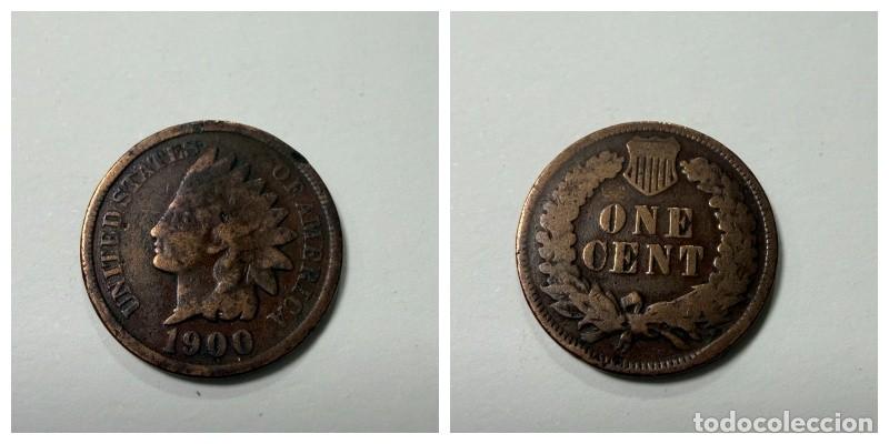 Monedas antiguas de Am&eacute;rica: MONEDA. U.S.A. 1 CENT. 1900. VER FOTOS