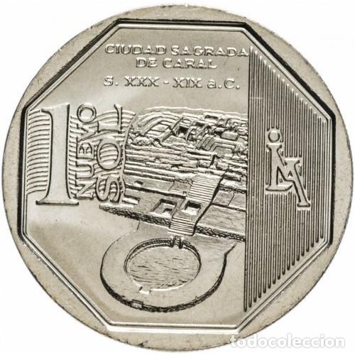 Monedas antiguas de Am&eacute;rica: PERU - 1 NUEVO SOL 2014 KM379 - Ciudad sagrada de Caral