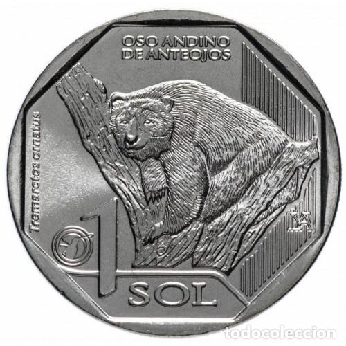 Monedas antiguas de Am&eacute;rica: PERU - 1 NUEVO SOL 2017 KM403 - Oso de anteojos andino