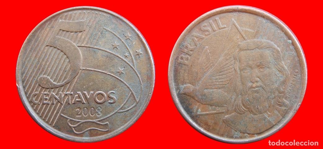 Monedas antiguas de Am&eacute;rica: 5 CENTAVOS 2008 BRASIL-150123