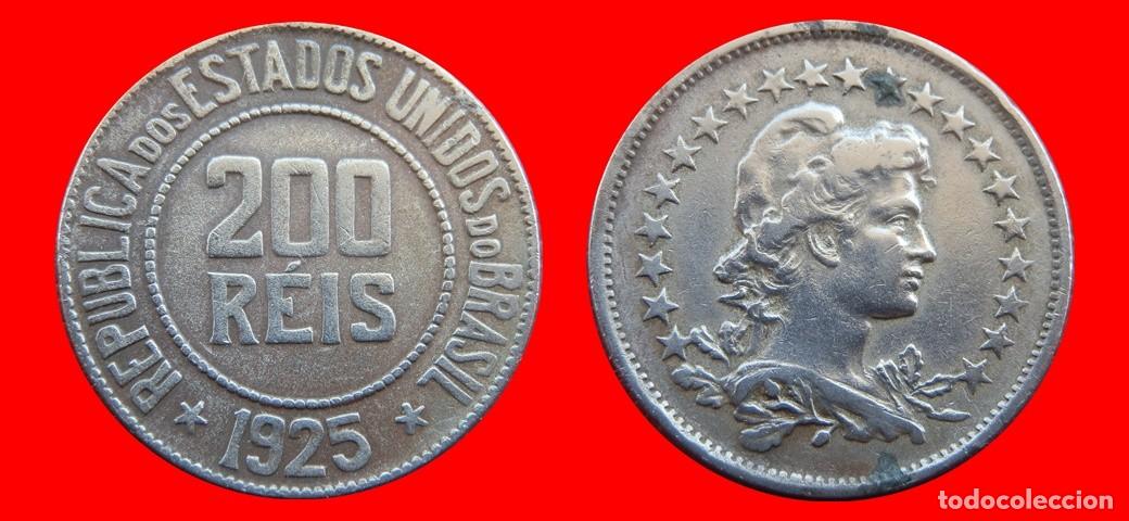 Monedas antiguas de Am&eacute;rica: 200 REIS 1925 BRASIL-150134