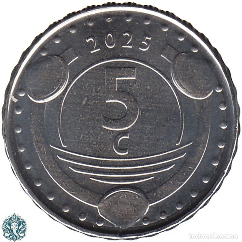 Monedas antiguas de Am&eacute;rica: SAN MART&Iacute;N 5 Centavos 2025 KM#- SINT MAARTEN