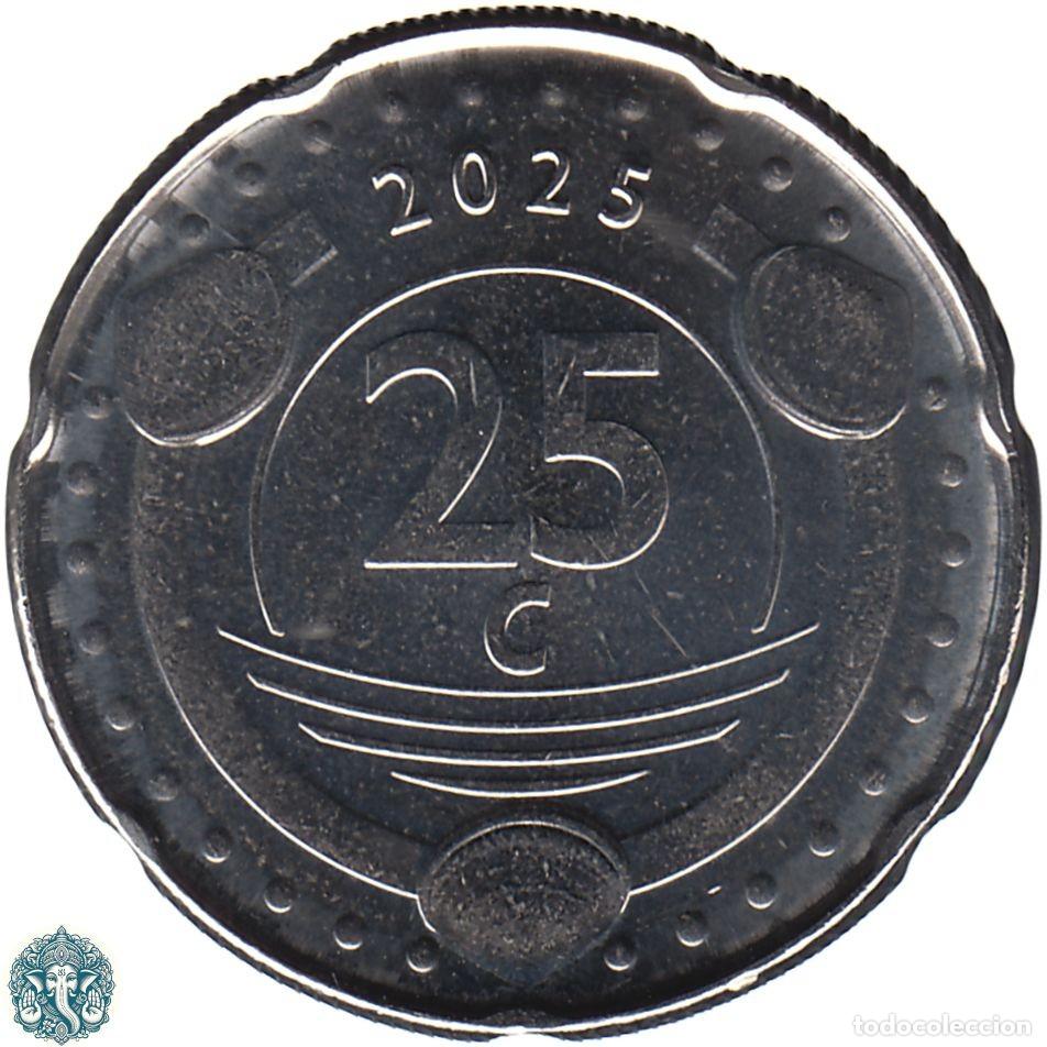 Monedas antiguas de Am&eacute;rica: SAN MART&Iacute;N 25 Centavos 2025 KM#- SINT MAARTEN
