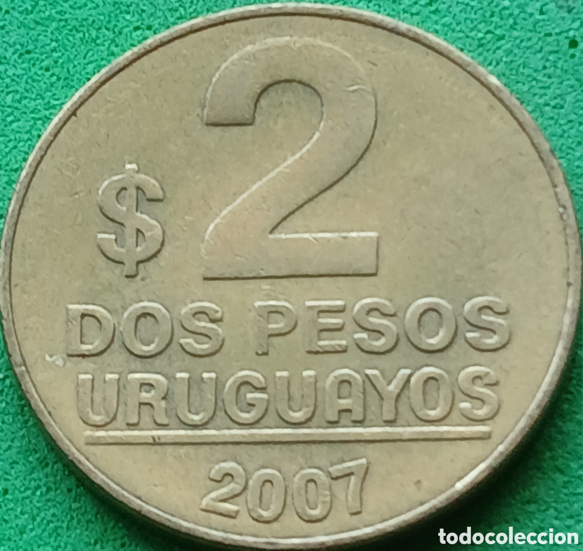 Monedas antiguas de Am&eacute;rica: Uruguay 2 pesos 2007 km#104.2