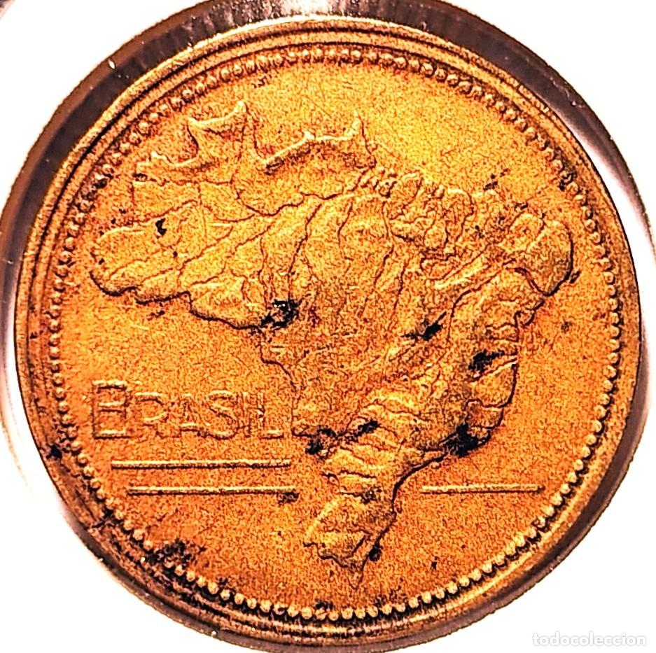 Monedas antiguas de Am&eacute;rica: BRASIL (1942-1986) - 1 CRUCEIRO 1953 - A - 6,92 GR. BRONCE DE ALUMINIO - DIAMETRO 22,90 mm - KM#558