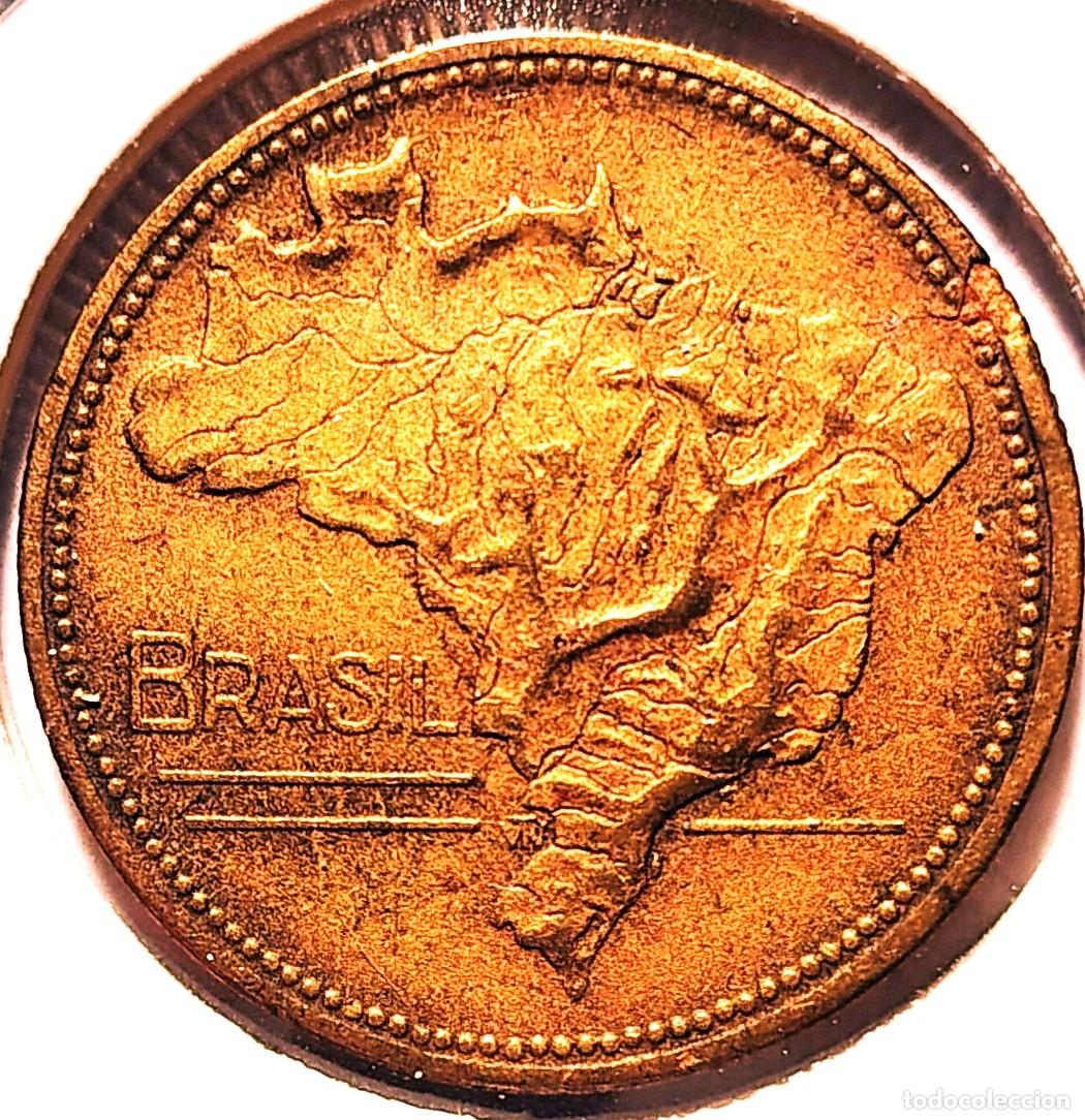 Monedas antiguas de Am&eacute;rica: BRASIL (1942-1986) - 2 CRUCEIROS 1943 - A - 7,40 GR. BRONCE DE ALUMINIO - DIAMETRO 25 mm - KM#559