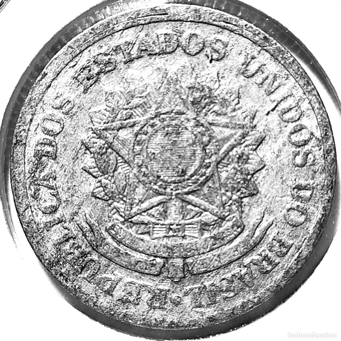 Monedas antiguas de Am&eacute;rica: BRASIL (1942-1986) - 2 CRUCEIROS 1959 - A - 2,76 GR. ALUMINIO - DIAMETRO 25,26 mm - KM#571 - MB
