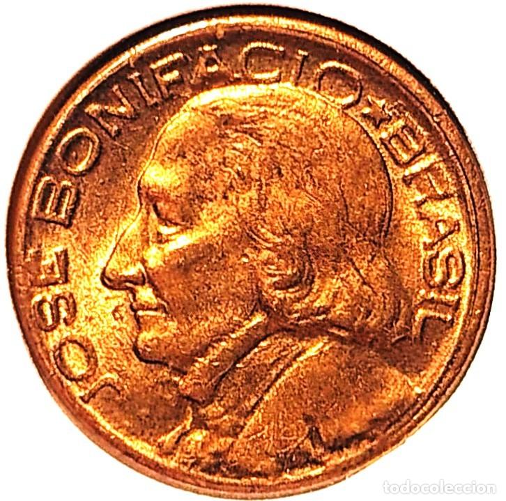 Monedas antiguas de Am&eacute;rica: BRASIL (1942-1986) - 10 CENTAVOS 1949 - JOSE BONIFACIO - 3 GR. BRONCE DE ALUMINIO - DIAMETRO 17,30 m