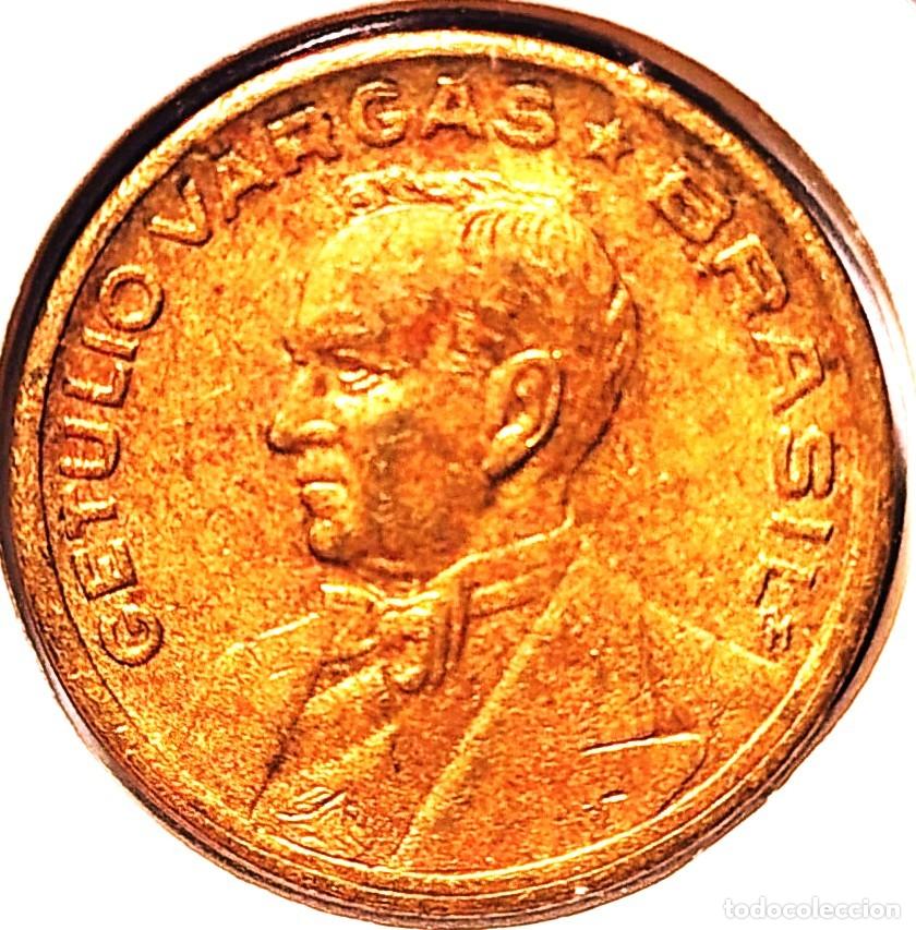 Monedas antiguas de Am&eacute;rica: BRASIL (1942-1986) - 20 CENTAVOS 1944 - GET&Uacute;LIO VARGAS - A - 4 GR. BRONCE DE ALUMINIO