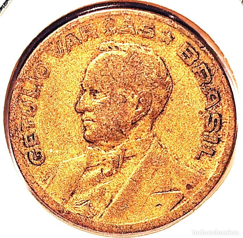 Monedas antiguas de Am&eacute;rica: BRASIL (1942-1986) - 20 CENTAVOS 1945 - GET&Uacute;LIO VARGAS - A - 4 GR. BRONCE DE ALUMINIO - DIAMETRO 20
