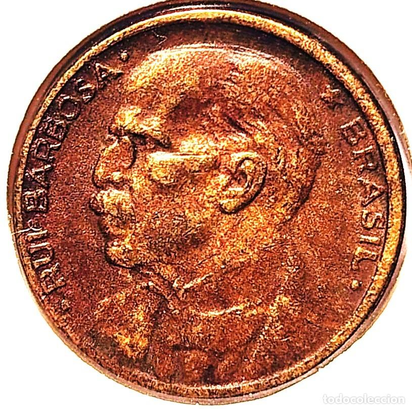 Monedas antiguas de Am&eacute;rica: BRASIL (1942-1986) - 20 CENTAVOS 1949 - RUY BARBOSA - A - 4 GR. ALUMINIO-BRONCE - DIAMETRO 19,26 mm