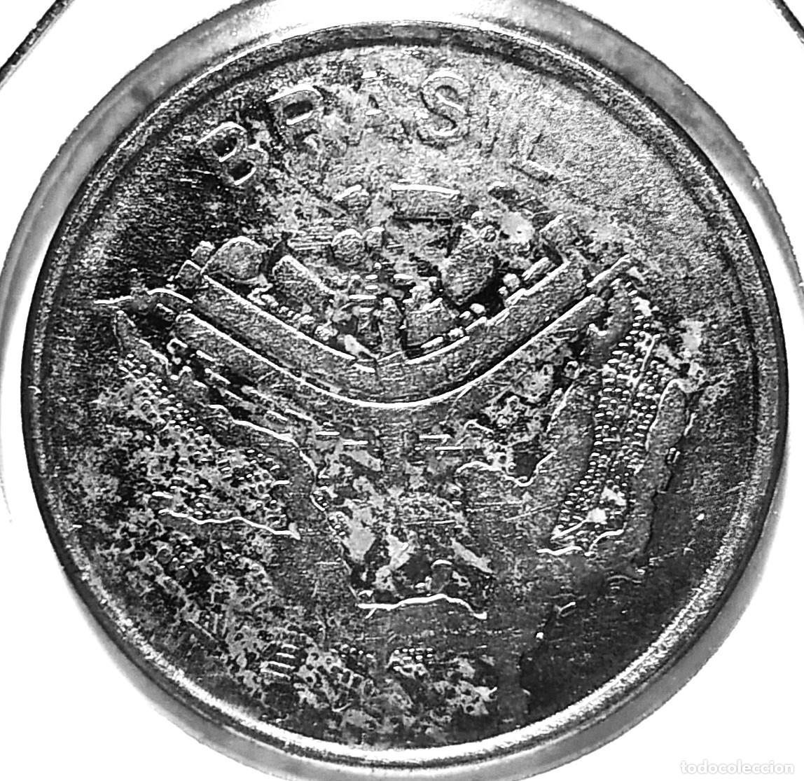 Monedas antiguas de Am&eacute;rica: BRASIL (1942-1986) - 50 CRUCEIROS 1983 - A - 7,34 GR. ACERO INOXIDABLE - DIAMETRO 28 mm - KM#594.1