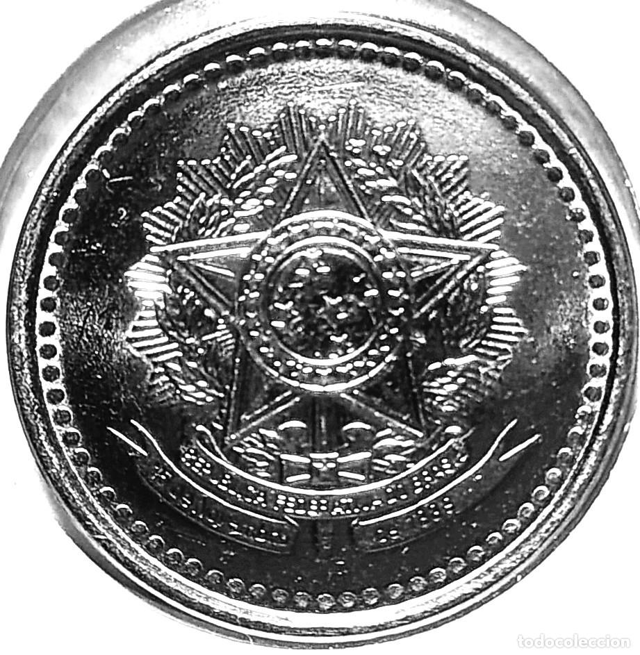 Monedas antiguas de Am&eacute;rica: BRASIL (1942-1986) - 500 CRUCEIROS 1986 - A - 3,65 GR. ACERO INOXIDABLE - DIAMETRO 21 mm - KM#597