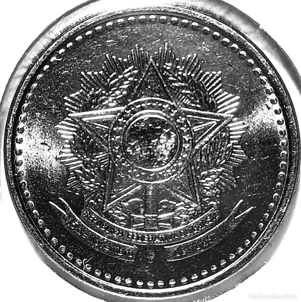 Monedas antiguas de Am&eacute;rica: BRASIL (1986-1988) - 1 CRUZADO 1986 - CRUZADO - A - 4,38 GR. ACERO INOXIDABLE - DIAMETRO 23 mm