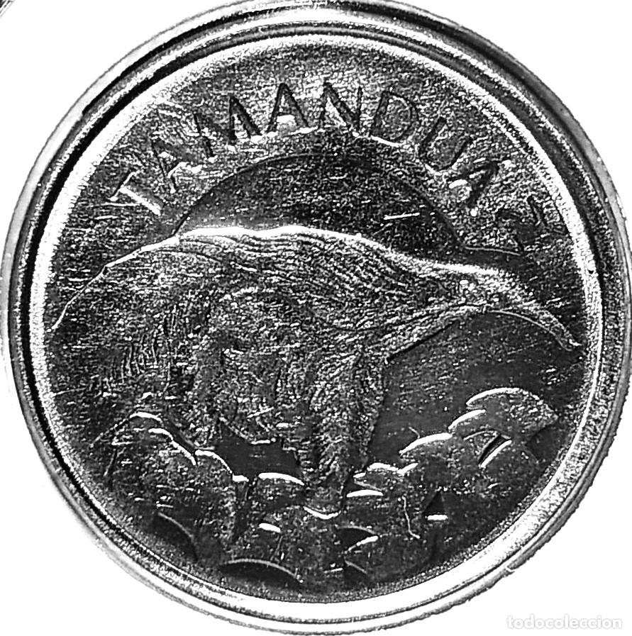 Monedas antiguas de Am&eacute;rica: BRASIL (1990-1993) - 10 CRUCEIROS 1993 - OSO HORMIGUERO - A - 3,59 GR. ACERO INOXIDABLE