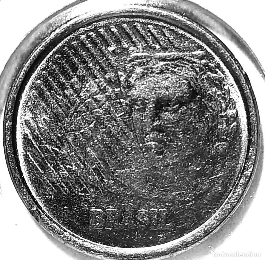 Monedas antiguas de Am&eacute;rica: BRASIL (1994-) - 1 CENTAVO 1994 - REAL - A - 2,96 GR. ACERO INOXIDABLE - DIAMETRO 20 mm - KM#631