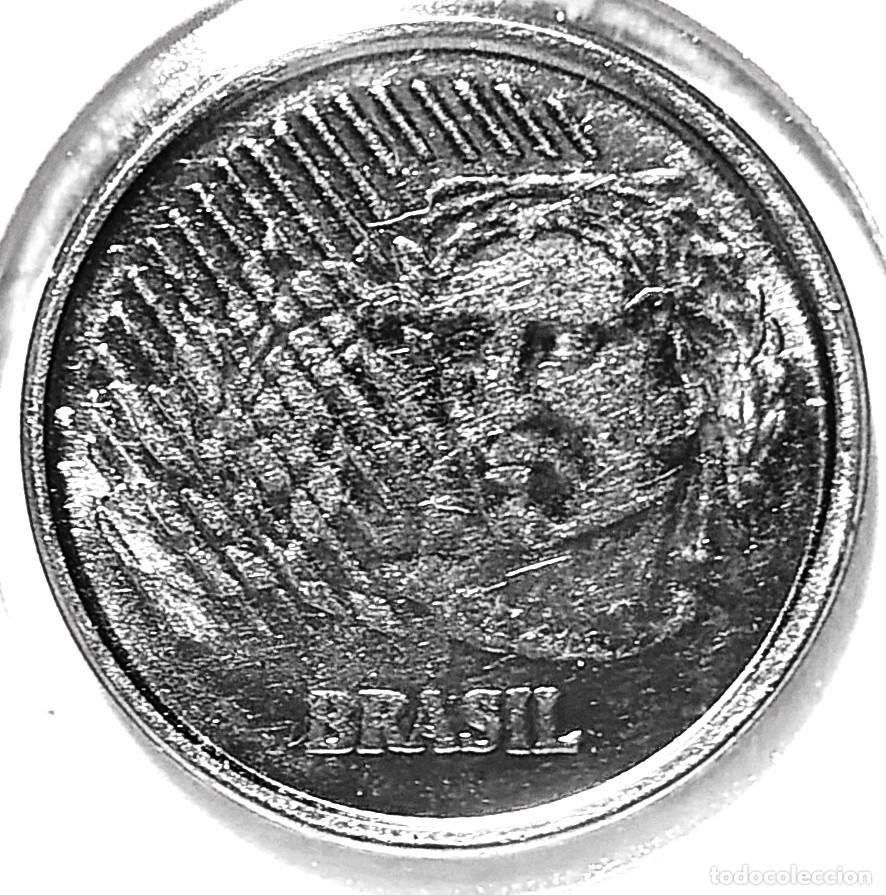 Monedas antiguas de Am&eacute;rica: BRASIL (1994-) - 1 CENTAVO 1997 - REAL - A - 2,96 GR. ACERO INOXIDABLE - DIAMETRO 20 mm - KM#631