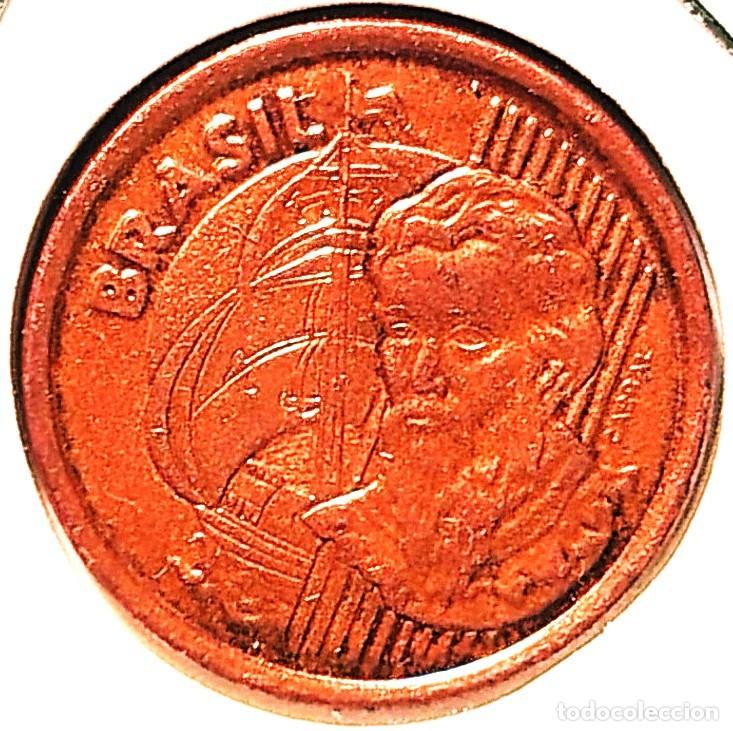 Monedas antiguas de Am&eacute;rica: BRASIL (1994-) - 1 CENTAVO 1998 - A - 2,43 GR. ACERO COBREADO - DIAMETRO 17 mm - KM#647 - MB