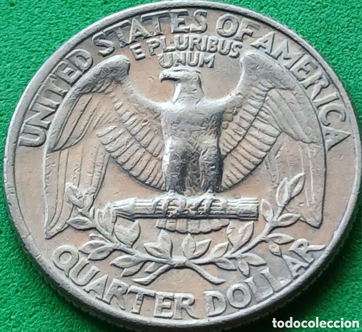 Monedas antiguas de Am&eacute;rica: USA quarter dollar 1977 D km#164a