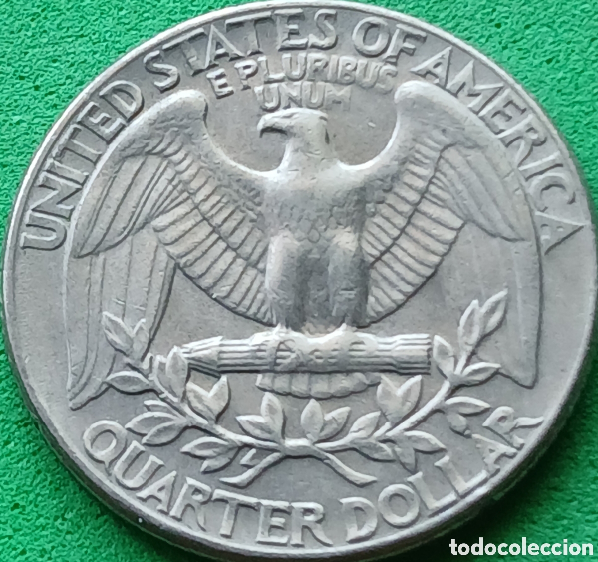 Monedas antiguas de Am&eacute;rica: USA quarter dollar 1990 D km#164a