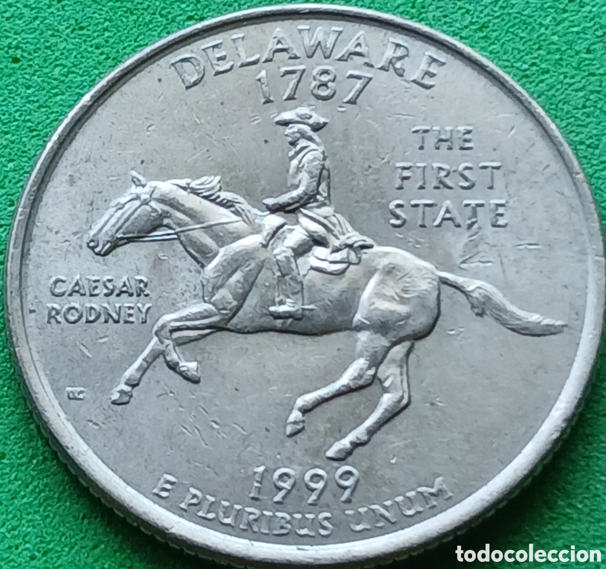 Monedas antiguas de Am&eacute;rica: USA quarter dollar 1999 P km#293 Delaware