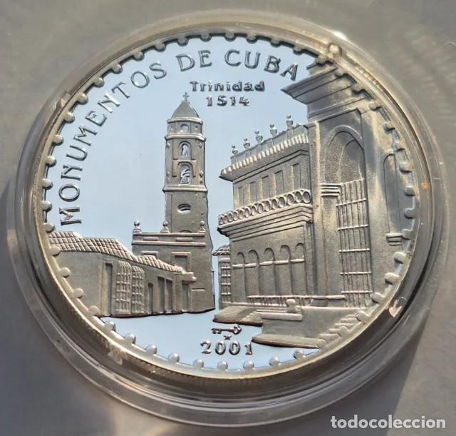 Monedas antiguas de Am&eacute;rica: Moneda Plata Pura 10 Pesos (Cuba 2001).