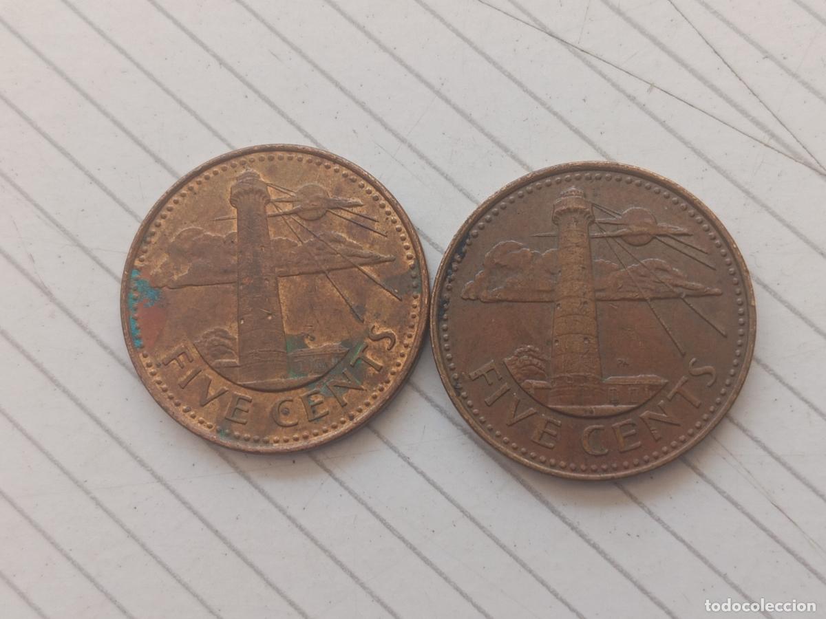 Monedas antiguas de Am&eacute;rica: Barbados. 2 monedas diferentes - Foto 2