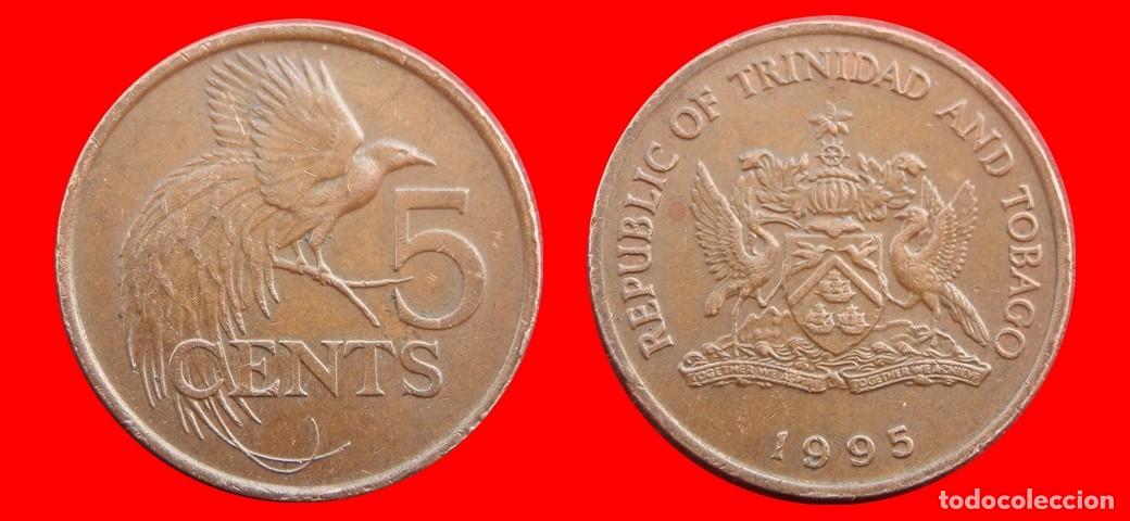 Monedas antiguas de Am&eacute;rica: 5 CENTAVOS 1995 TRINIDAD Y TOBAGO-150202